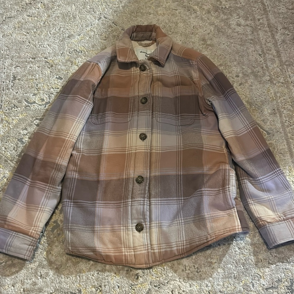 Plaid Abercrombie Kids Girls Jacket